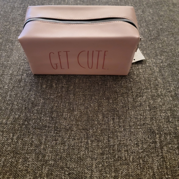 Rae Dunn Pink Cosmetic Bag - Get Cute - Picture 1 of 6